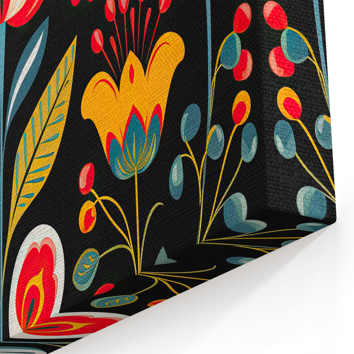 Scandinavian Wall Decor | Vibrant Floral Nordic Art Print
