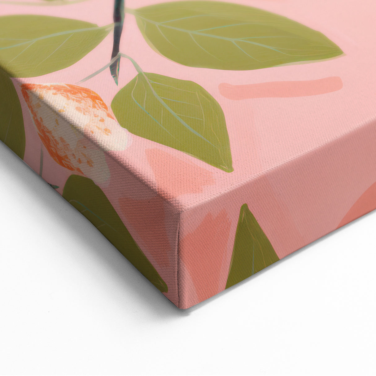 Maximalist Wall Art - Bold Lemon and Floral Design - Vibrant Decor Piece