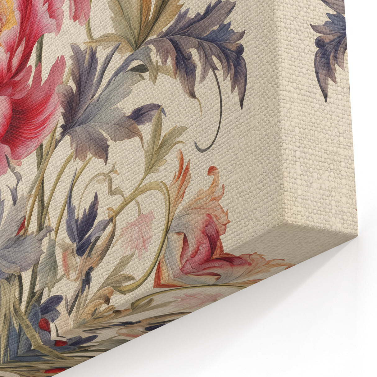 Electric Floral Wall Art – Vibrant Peony and Butterfly Electric Art Print