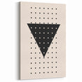 Boho Wall Art | Geometric Triangle Print | Modern Minimalist Canvas