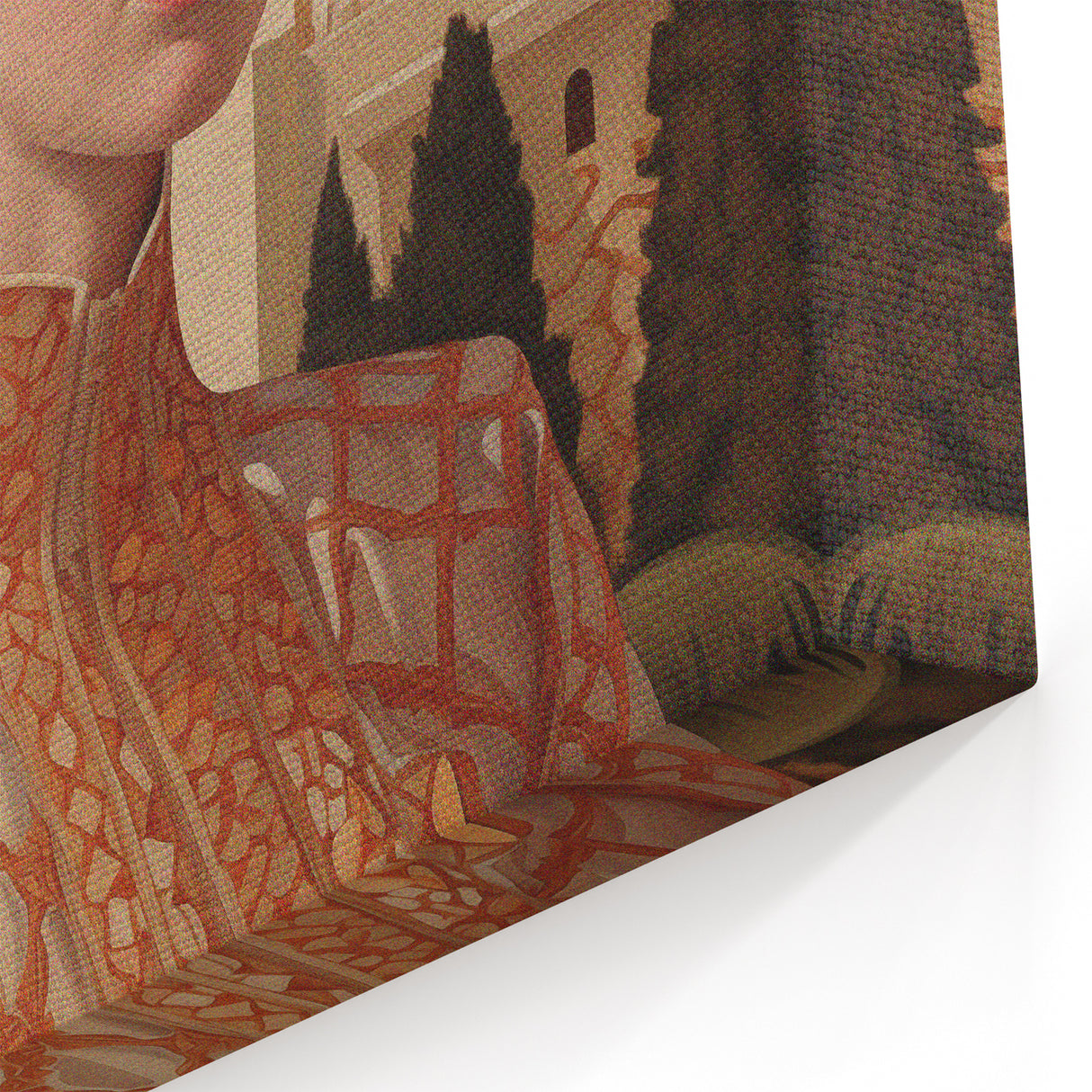 Electric Wall Art – Regal Portrait of Woman in Desert Palace Electric Print