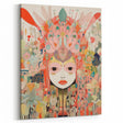 Electric Wall Art – Vibrant Abstract Floral Mask Electric Art Print