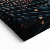 Electric Wall Art – Abstract Cosmic Light and Waves Electric Art Print