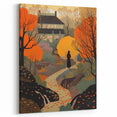 Electric Wall Art – Vibrant Autumn Landscape with Silhouette Electric Print