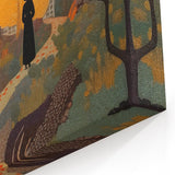 Electric Wall Art – Vibrant Autumn Landscape with Silhouette Electric Print