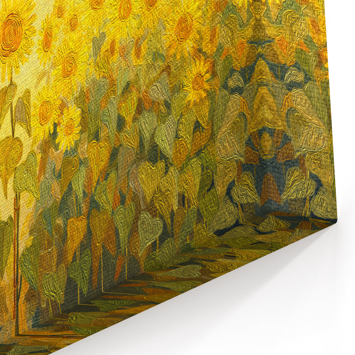 Ukraine Canvas Art – Vibrant Sunflower Field Ukrainian Scenery Print
