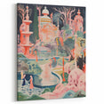 Electric Wall Art – Surreal Fantasy Landscape with Figures Electric Print