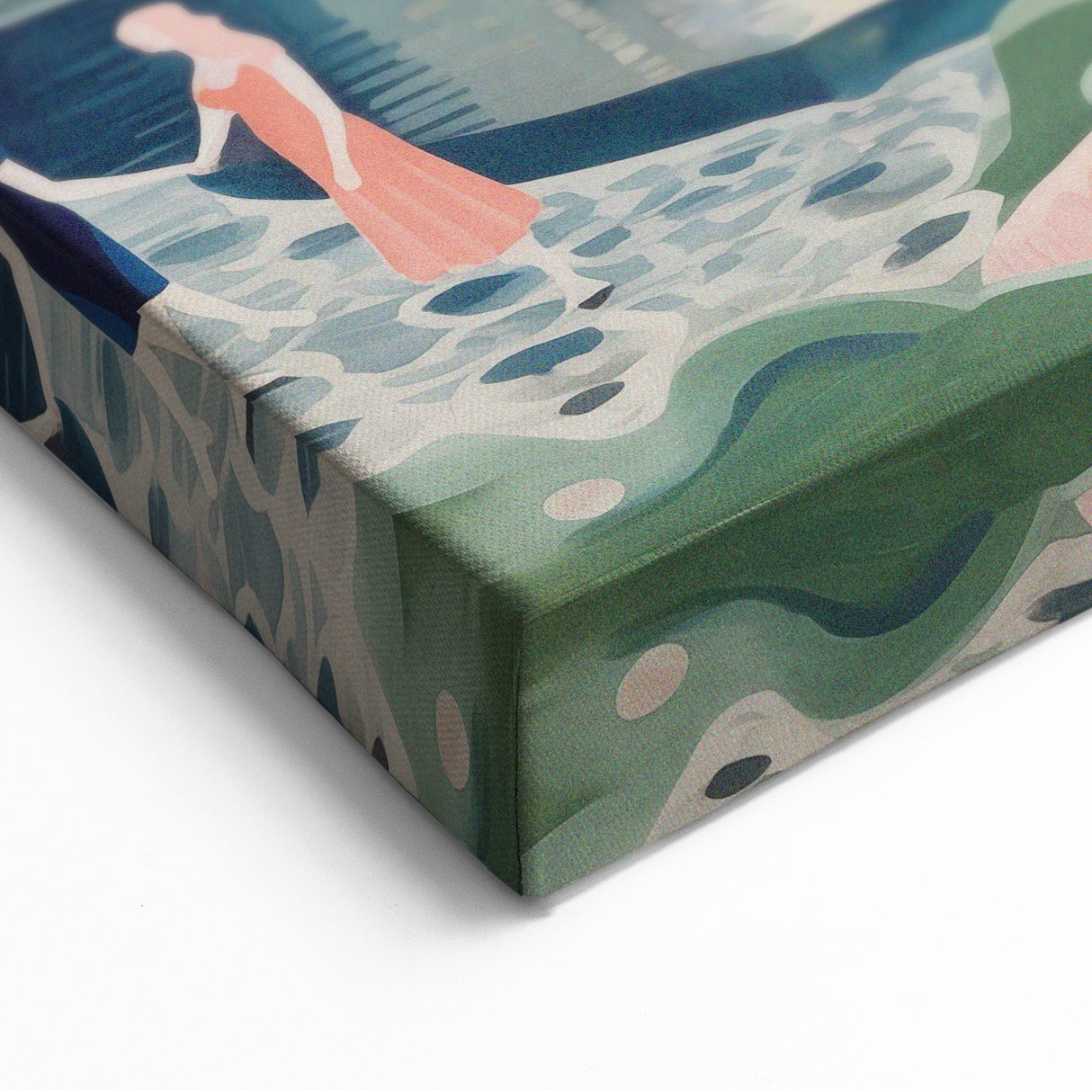 Electric Wall Art – Surreal Fantasy Landscape with Figures Electric Print