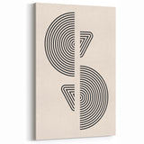 Boho Wall Art | Modern Geometric Line Design | Minimalist Canvas