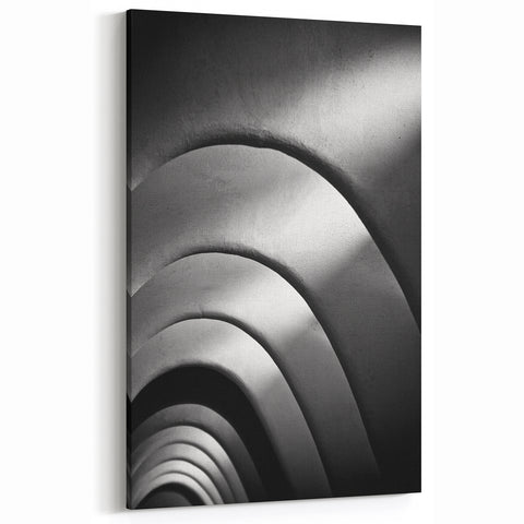 Barcelona Canvas Prints - Abstract Curved Architecture Wall Art