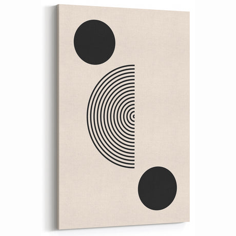 Boho Wall Art | Minimalist Geometric Circles Print | Modern Boho Decor