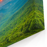 Scenic Blue Ridge Wall Art – North Carolina Sunset Mountain Landscape Print