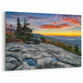 Blue Ridge Wall Art – North Carolina Sunset Scenic Mountain Landscape Print