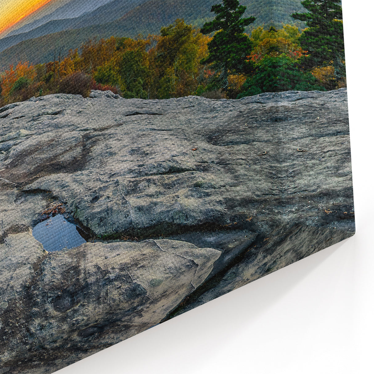 Blue Ridge Wall Art – North Carolina Sunset Scenic Mountain Landscape Print