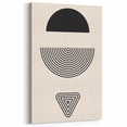 Boho Wall Art | Abstract Geometric Shapes Print | Minimalist Canvas