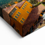 Scenic Barcelona Artwork - Mountain View with Iconic Cathedral Print