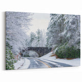 Blue Ridge Winter Wonderland Wall Art – North Carolina Scenic Snowy Landscape