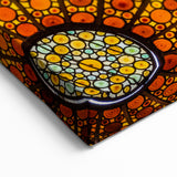 Barcelona Framed Art - Colorful Stained Glass Ceiling Print