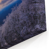 Blue Ridge Wall Art – Frosty North Carolina Mountains Sunset Landscape Print