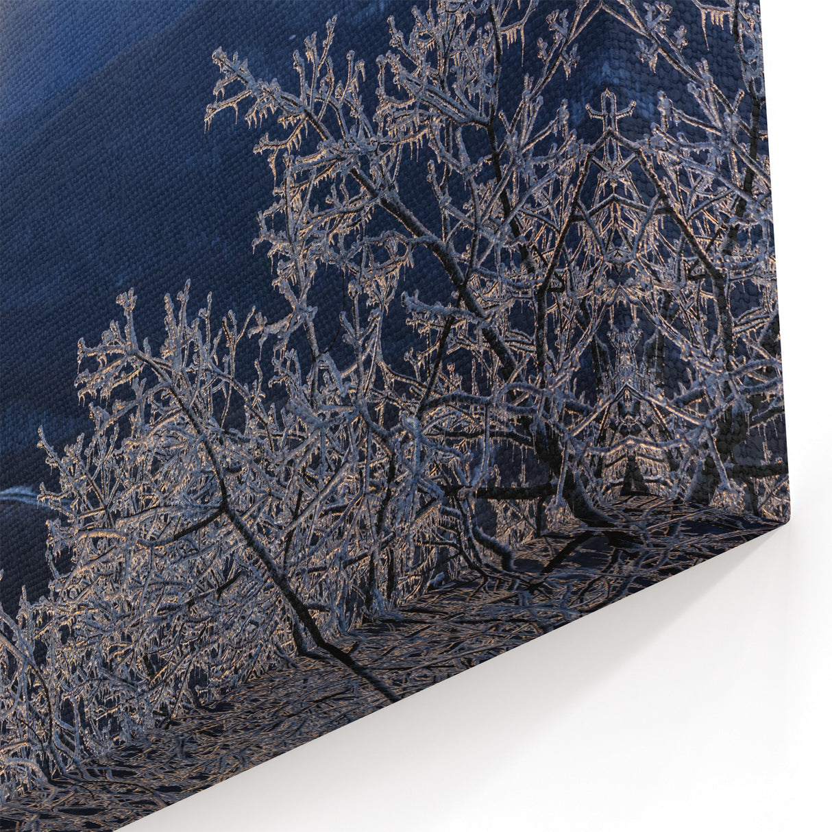 North Carolina Scenery Art – Blue Ridge Mountains Golden Frost Landscape