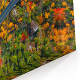 Blue Ridge Landscape Canvas – Scenic North Carolina Autumn Road Art Print