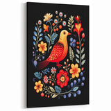 Scandinavian Wall Decor | Vibrant Nordic Bird Art Print | Hygge-Inspired