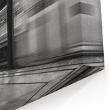 Barcelona Framed Art - Urban Metro Station in Motion Black & White Print