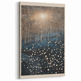 Electric Wall Art: Abstract Night Forest - Modern Electric Decor