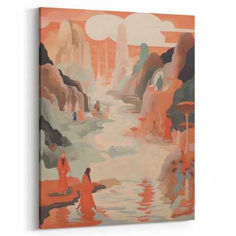 Electric Wall Art: Serene Landscape Journey - Modern Electric Decor