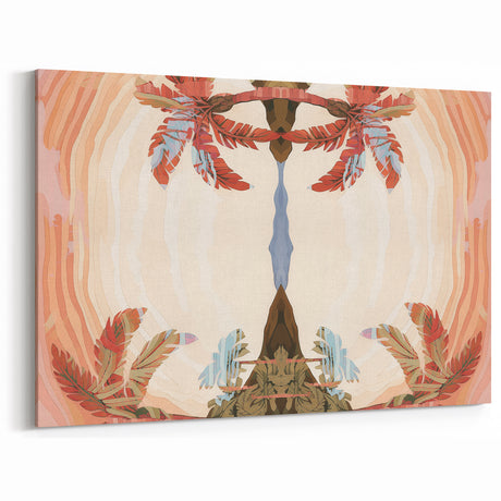 Electric Wall Art: Abstract Tropical Oasis - Modern Electric Decor