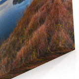Ukraine Landscape Art – Thunderstorm Over River and Cliffs Print