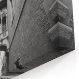 Barcelona Canvas Prints - Gothic Quarter’s Historic Architecture in Black and White