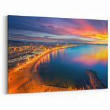 Barcelona Photography Prints - Vibrant Cityscape Overlooking the Coastline