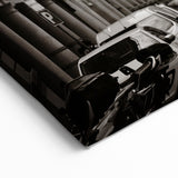 Barcelona Cityscape Art - Gothic Cathedral View in Black and White