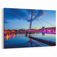 Modern City Bridge - Wales Photography Art, Scenic Welsh Urban Wall Decor