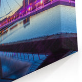 Modern City Bridge - Wales Photography Art, Scenic Welsh Urban Wall Decor