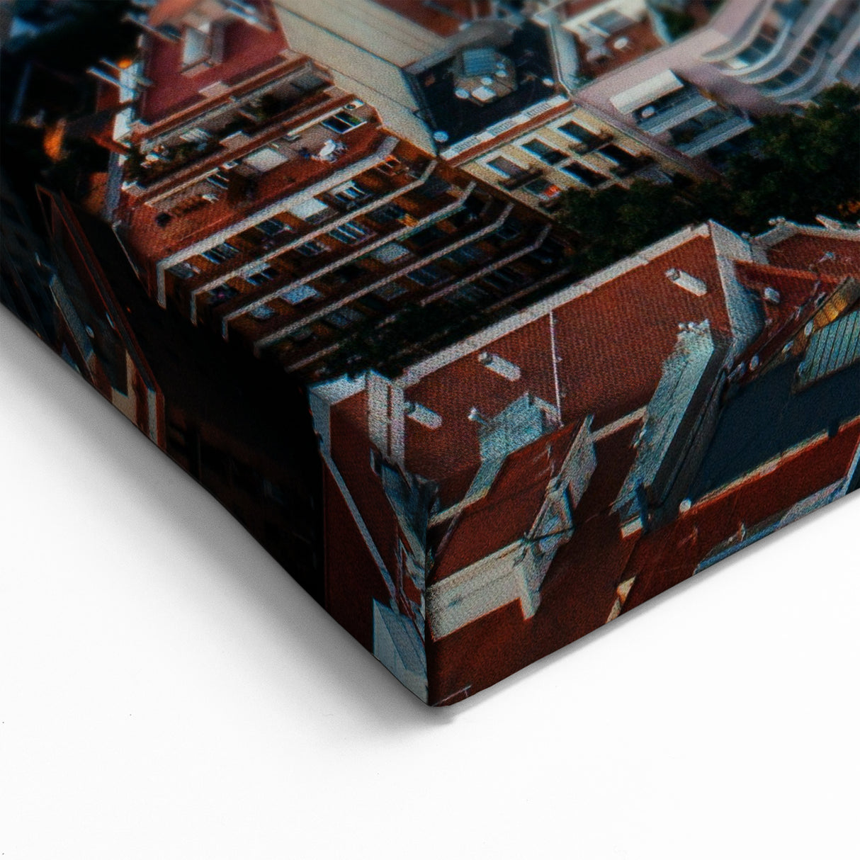 Scenic Barcelona Artwork - Aerial View of Sagrada Família at Dusk