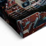 Scenic Barcelona Artwork - Aerial View of Sagrada Família at Dusk