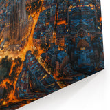 Barcelona Landscape Art - Nighttime View of Sagrada Família and City Lights