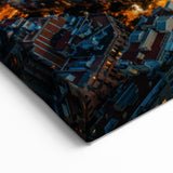 Barcelona Landscape Art - Nighttime View of Sagrada Família and City Lights