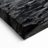 Barcelona Framed Art - Charming Cobblestone Street at Night in Black and White