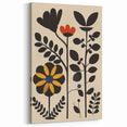 Scandinavian Wall Decor | Bold Minimalist Floral Nordic Art Print | Hygge
