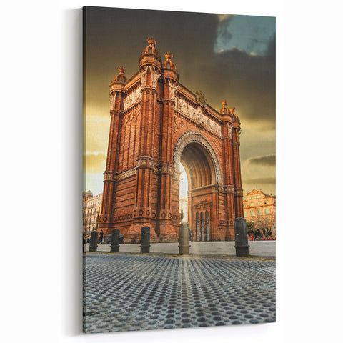 Barcelona Photography Prints - Majestic Arc de Triomf at Sunset