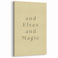 Electric Wall Art: 'and Elves and Magic' Quote - Modern Electric Decor