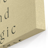 Electric Wall Art: 'and Elves and Magic' Quote - Modern Electric Decor