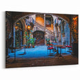 Barcelona Cityscape Art - Hidden Courtyard in the Gothic Quarter