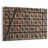 Barcelona Canvas Prints - Aerial View of Iconic Eixample City Blocks