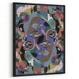 Electric Wall Art: Multi-Dimensional Abstract Face - Modern Electric Decor