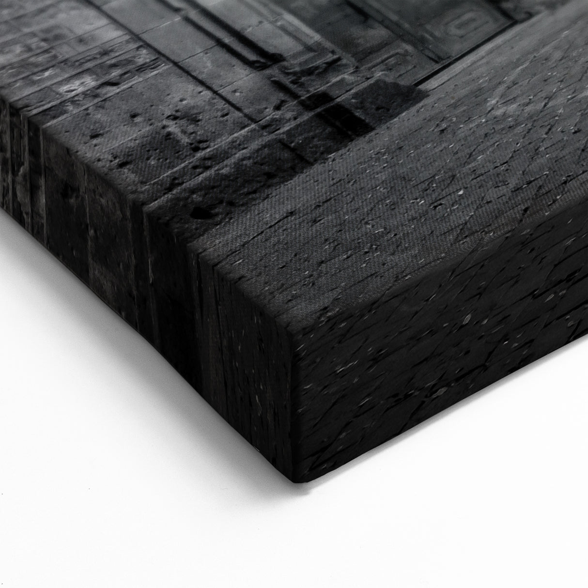 Barcelona Framed Art - Quiet Courtyard in the Gothic Quarter in Black and White