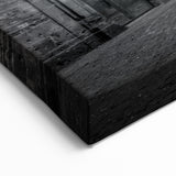 Barcelona Framed Art - Quiet Courtyard in the Gothic Quarter in Black and White